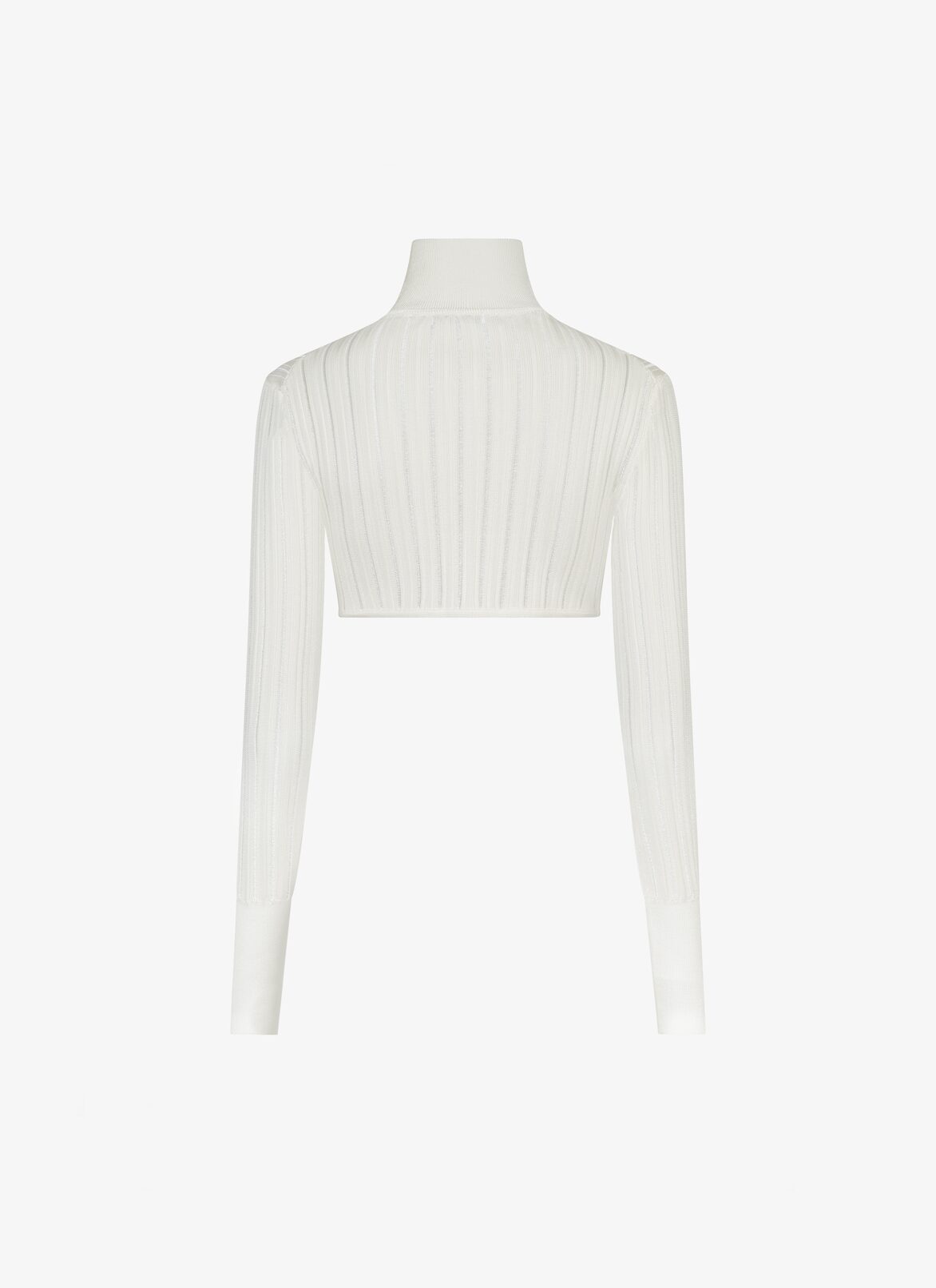 Shiny crinoline cardigan ALAÏA NUDE SHINY CRINOLINE CARDIGAN